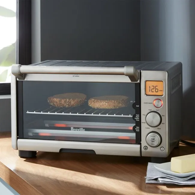 Breville 1800W Compact Smart Toaster Oven Brushed Stainless Steel BOV650XL