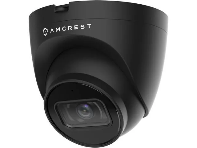 Amcrest 2-Pack 5MP UltraHD Outdoor Security IP Turret PoE Camera with Mic/Audio, 5-Megapixel, 98ft NightVision, 2.8mm Lens, IP67 Weatherproof, microSD