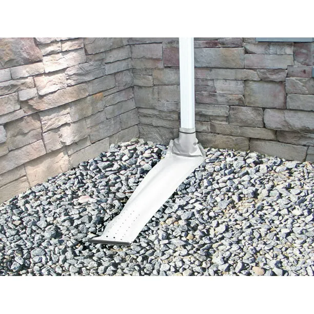 Frost King Automatic Easy-to-Install Downspout Extender for Draining Away Water, Fits All Standard Downspouts (White)