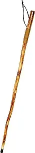 SE Survivor Series 55" Hand Carved Wolf Hiking Stick, Weatherproof, Rope Wrapped, Metal Tip - WS626-55RW