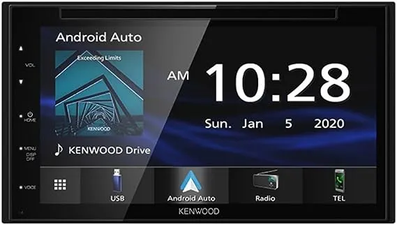 Kenwood - 6.75" - Android Auto/Apple® CarPlay™ - Bluetooth incorporado - Receptor de medios digitales en el tablero - Negro