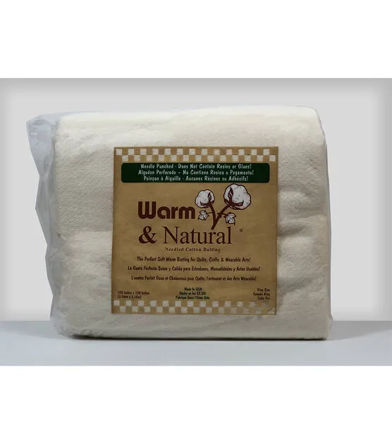 Warm Company Batting 72-Inch by 90-Inch Warm and Natural Cotton Batting, Twin by Warm Company Batting