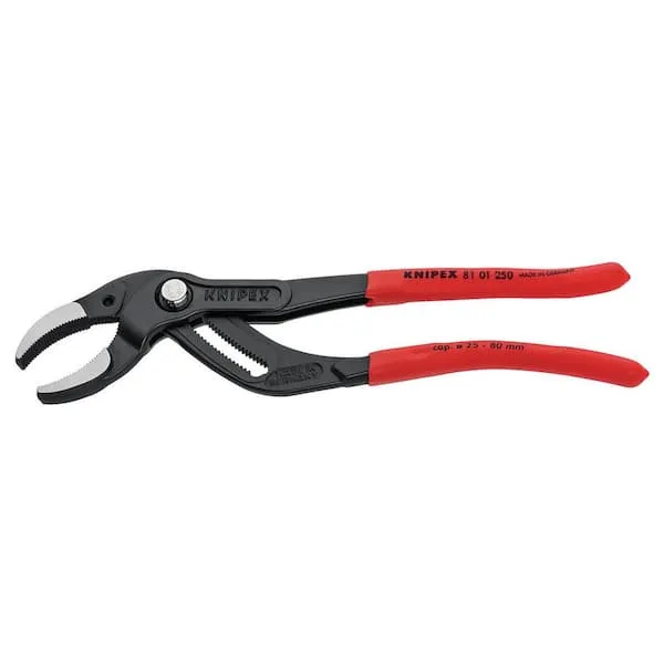 Knipex 81 11 250 Siphon- and Connector Pliers 9,84" with plastic jaws 