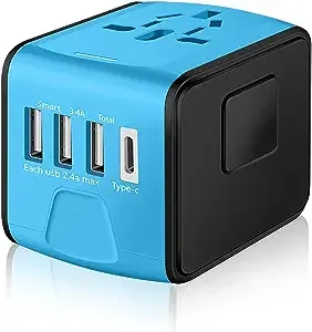 Travel Adapter WorldwideSAUNO<wbr/>RCH Universal International Power Plug Adapter W...