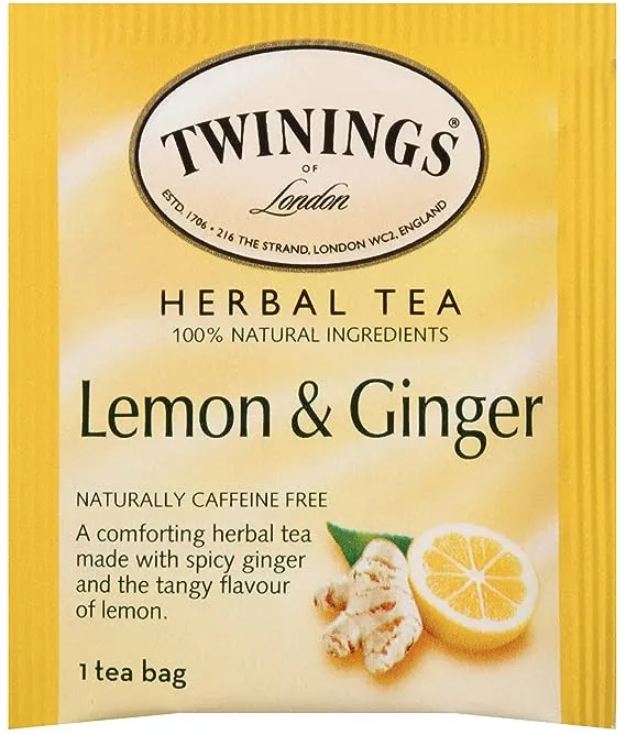 Twinings Lemon & Ginger Herbal Tea Bags