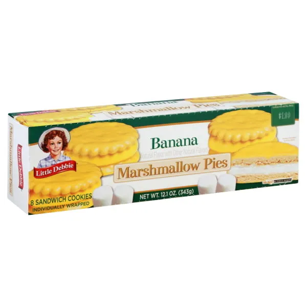 Little Debbie Banana Marshmallow Pies, 12 oz