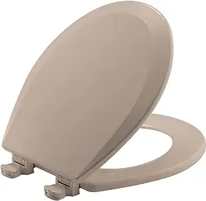 Lift-Off Round Closed Front Toilet Seat in White