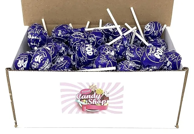 SECRET CANDY SHOP Tootsie Pops Lollipops 40 Lollies in a Box (Grape)