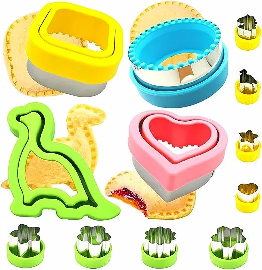 Sandwich Cutter for Kids, BANIC 26pcs Sealer Set, Uncrustables Maker,Crustles<wbr/>s