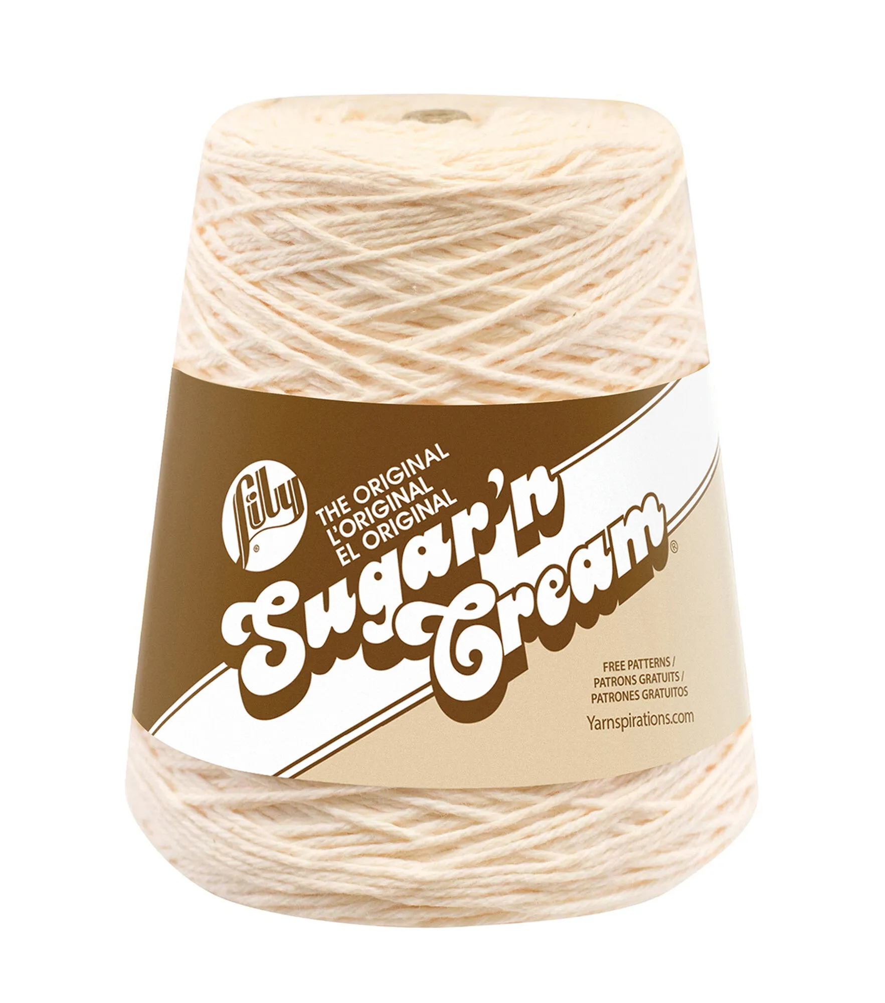 Lily Sugar'n Cream Medium 100% Cotton Black Yarn, 706 yd