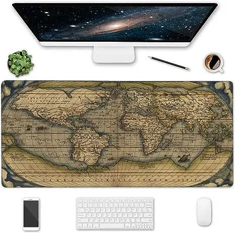 World Map Desk Mat