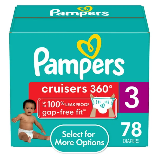 Pampers Cruisers 360 Diapers Size 3 78 Count