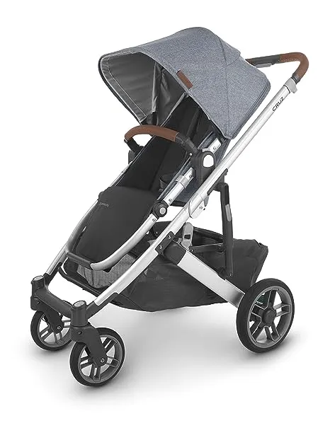 Cruz V2 Stroller - Gregory (Blue mélange/Silver/Saddle Leather)