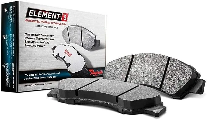 Raybestos Element3 EHT™ Automotive Replacement Front Brake Pad for Selected 2015-2019 Hyundai Sonata, 2022-2023 Hyundai Kona Electric, 2016-2020 Kia Optima (EHT1826H)