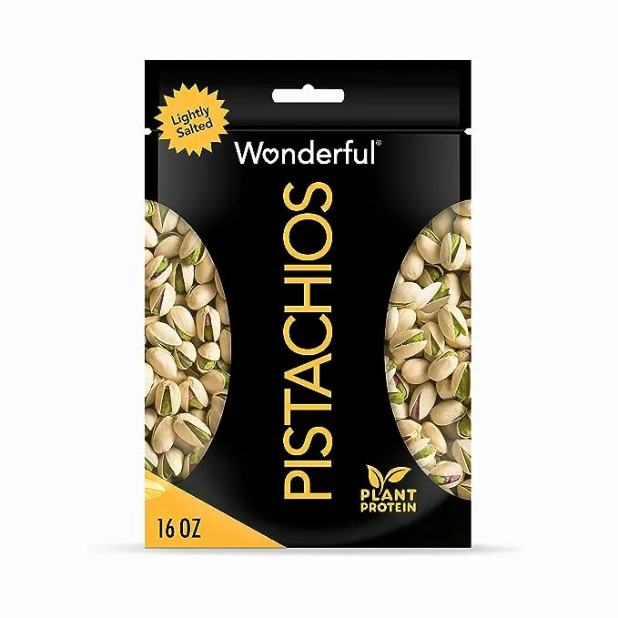 Wonderful Roasted & Salted No Shells Pistachios - 12oz