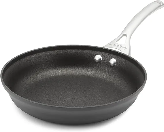 Calphalon Contemporary Hard-Anodized Aluminum Nonstick Cookware, Omelette Fry Pan, 10-inch, Black