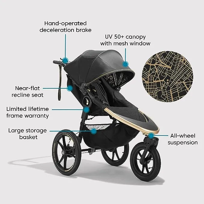 Baby Jogger City Royalty Summit X3 Jogging Stroller Robin Arzon Influencer Collection