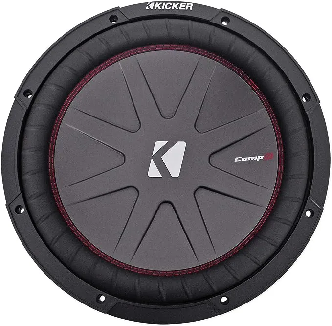 KICKER CompR12 12-Inch (30cm) Subwoofer, DVC, 4-Ohm, 500W