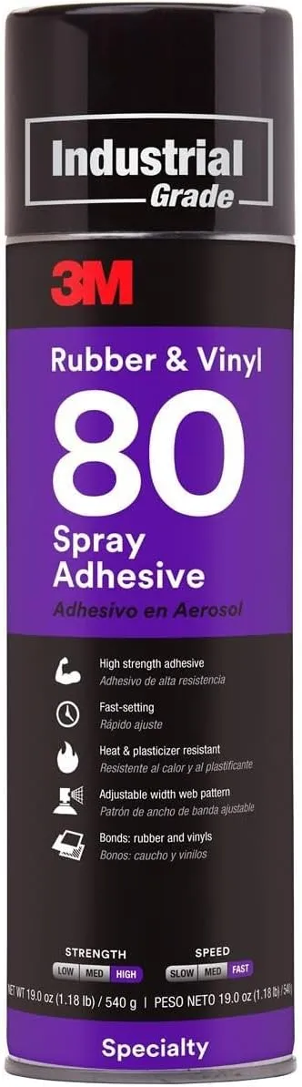 3m 80 18 Oz Rubber & Vinyl 80 Spray Adhesive