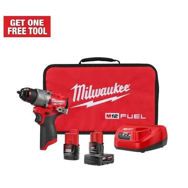 Milwaukee Electric Tool M12 Fuel 1/2"" Drill Driver Kit