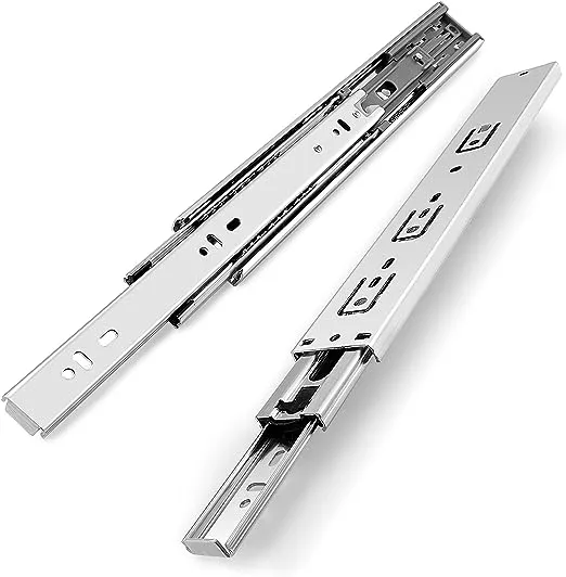 Gobrico 22-inch Soft Close Side Mount Drawer Slides 100 lb. Hydraulic Full Extension Ball Bearing Runners 5Pair