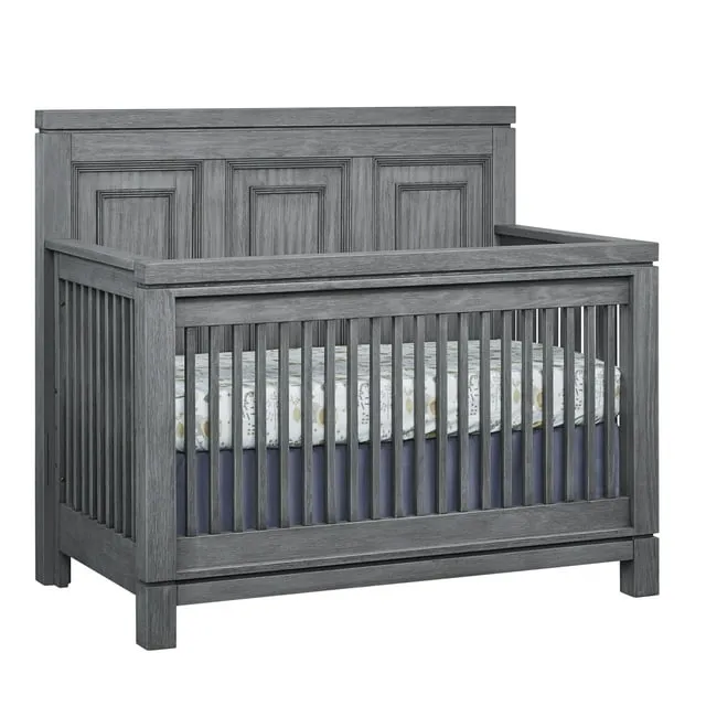 Soho Baby Manchester 4-in-1 Convertible Crib, Rustic Gray, GreenGuard Gold Certified