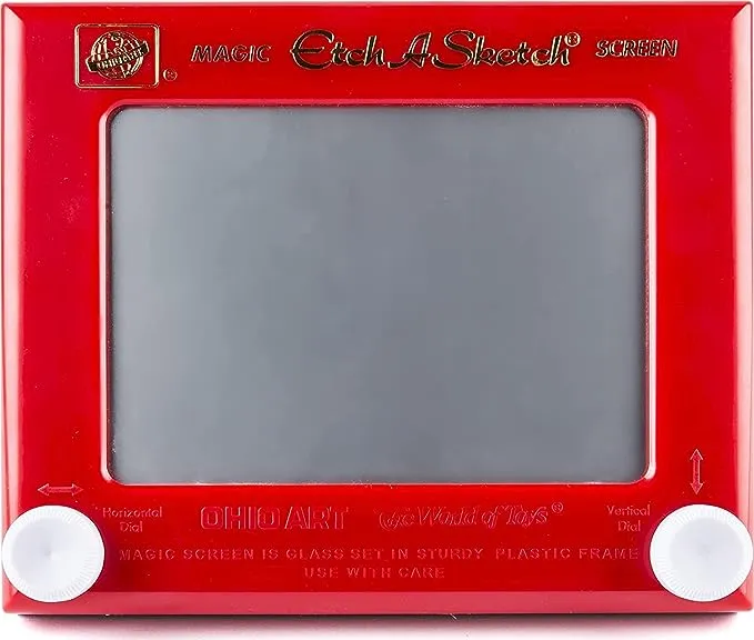 Etch A Sketch, Classic Red Drawing Toy with Magic Screen, for Ages 3 and Up