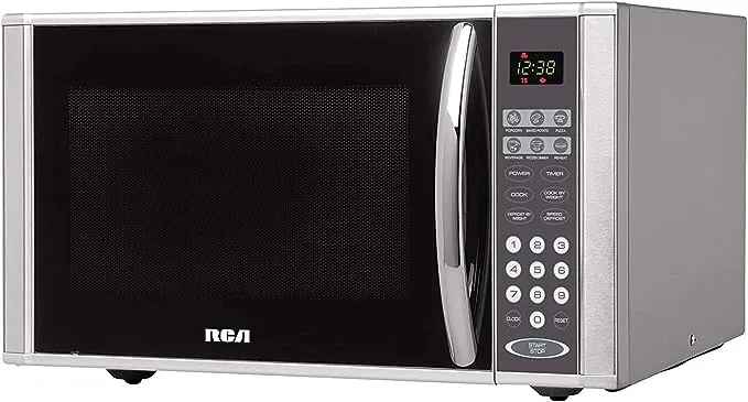 RCA RMW1138 21" 1.1 cu.ft, Microwave Oven Countertop, 20.75 x 16.20 x 11.00 Inches, Stainless Steel