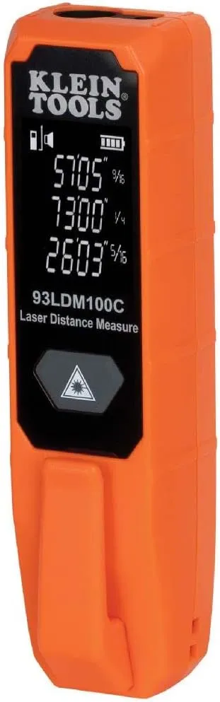 Klein Tools 93LDM100C 100 ft. Compact Laser Distance Measure