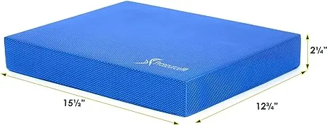 ProsourceFit Exercise Balance Pad, Non-Slip Cushioned Foam Mat & Knee Pad for Fitness and Stability Training, Yoga, Physical Therapy