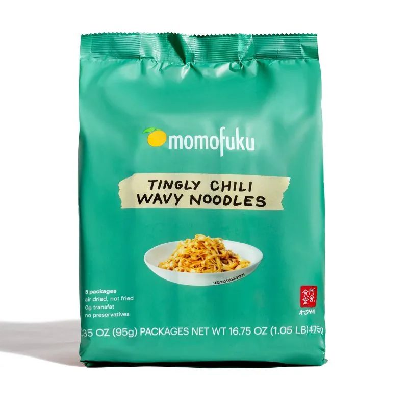 Momofuku A-Sha Tingly Chili Wavy - 16.75oz/5ct