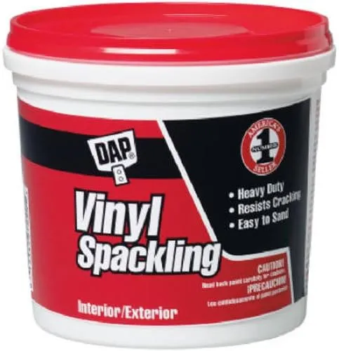 DAP 12133 Vinyl Spackling Rtu Ga Raw Building Material, 1 gal, White