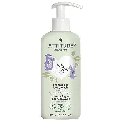 Attitude Sweet Apple 2-in-1 Baby Shampoo & Body Wash 16 fl. oz