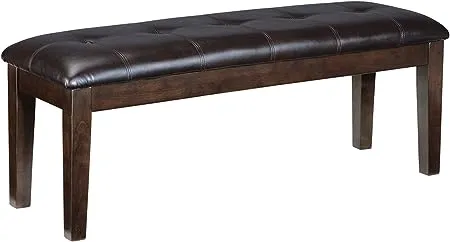 Signature Design by Ashley Casual Haddigan Dining Bench Dark Brown