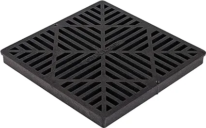 NDS Structural Foam Polyolefin Grate, Plastic, 12" x 12"