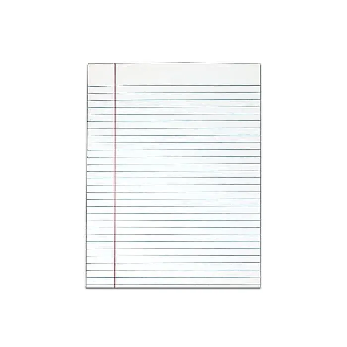 Tops Gum Top Pad - 50 Sheets - Plain - Glue - 8 1/2" x 11" - White Paper - 12 / Pack