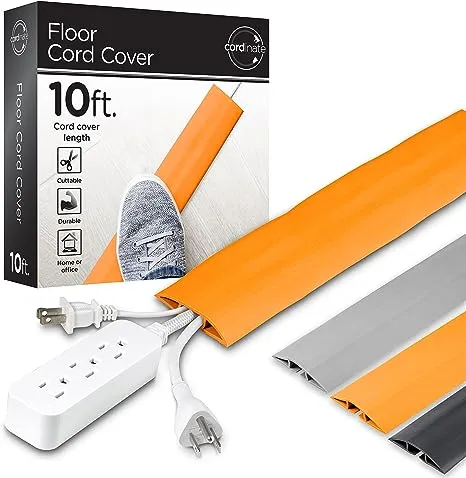 Cordinate 6ft. Cable Management Cord Cover Orange 60329