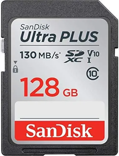 SanDisk Ultra Plus SD Card 128GB Sdsduw3-128G-An6In