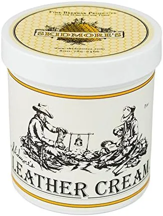 Skidmore's Original Leather Cream | All Natural Non Toxic Formula | Leather Conditioner Cleans, Moisturizes, and Protects Your Leather | 16 Ounces (1 Pint)