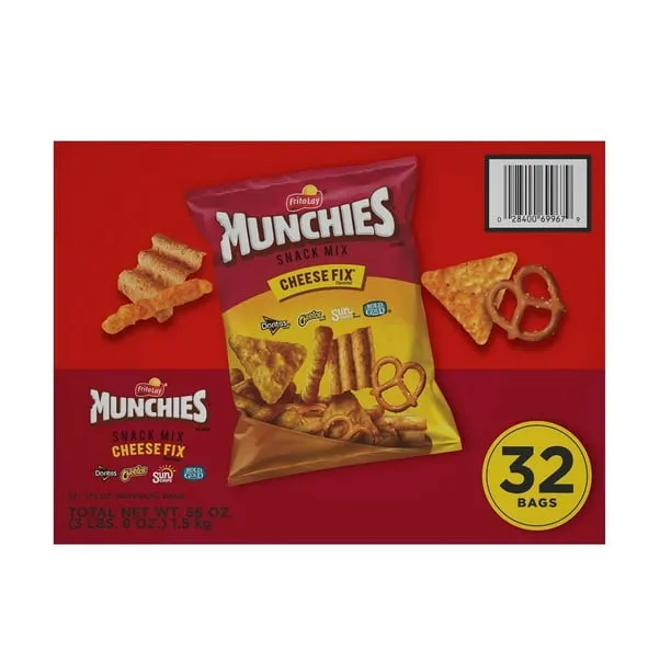 Munchies Snack Mix Cheese Fix, 1.75 Ounce (Pack of 32)