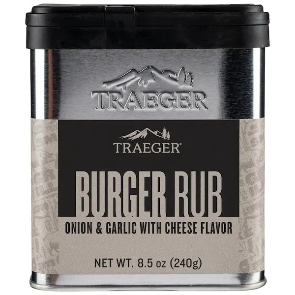 Traeger Grills SPC215 Burger Rub with Onion, Garlic, & Cheese Flavor 8.50 Ounce (Pack of 1)Traeger Grills SPC215 Burger Rub with Onion, Garlic, & Ch…