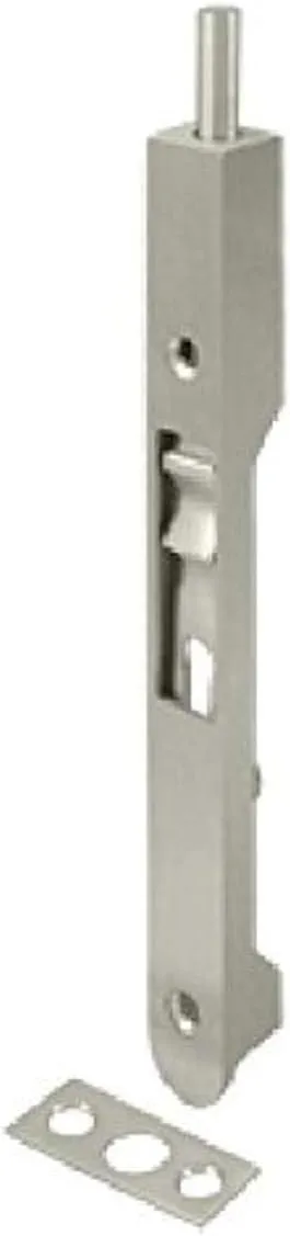 Deltana 7" Flush Bolt HD Satin Nickel 7FBR15