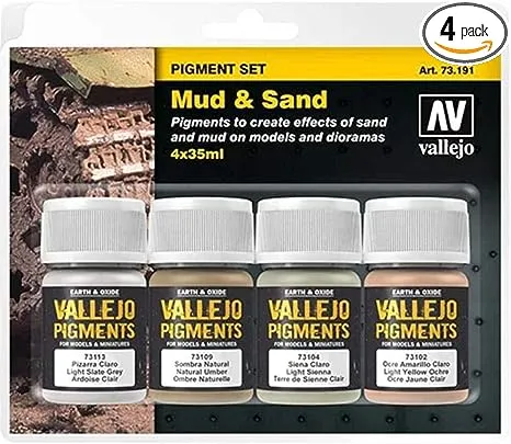 Vallejo Pigments Set 73190 Dust & Dirt (4)