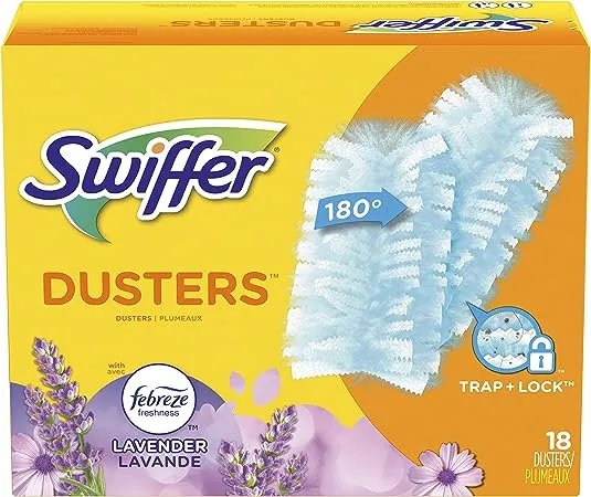 180 Duster Multi-Surface Refills with Febreze Lavender Vanilla and Comfort Scent (18-Count)