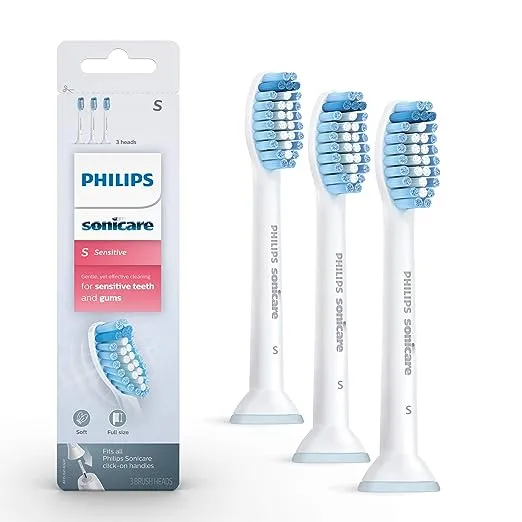 Philips Sonicare Sensitive Replacement Electric Toothbrush Head - HX6053/64 - White - 3ct