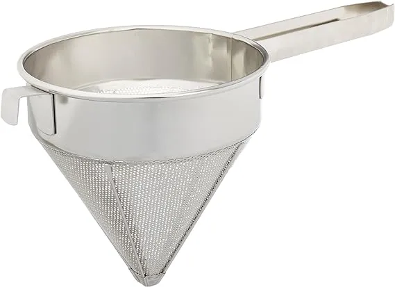 Winco China Cap Strainer, Stainless Steel, Fine Mesh