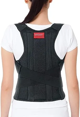 ORTONYX Comfort Posture Corrector Clavicle and Shoulder Support Back Brace, Fully Adjustable for Men and Women/656A-Small