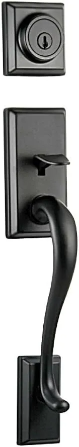 Kwikset 800HELIP-514S Hawthorne Single Cylinder Handleset Iron Black