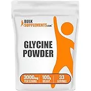 BULKSUPPLEMENTS.COM Glycine Powder - L-Glycine Powder, Glycine Supplements, Glycine 3000mg - Glycine Amino Acid, Pure & Gluten Free - 3000mg per Serving, 100g (3.5 oz)