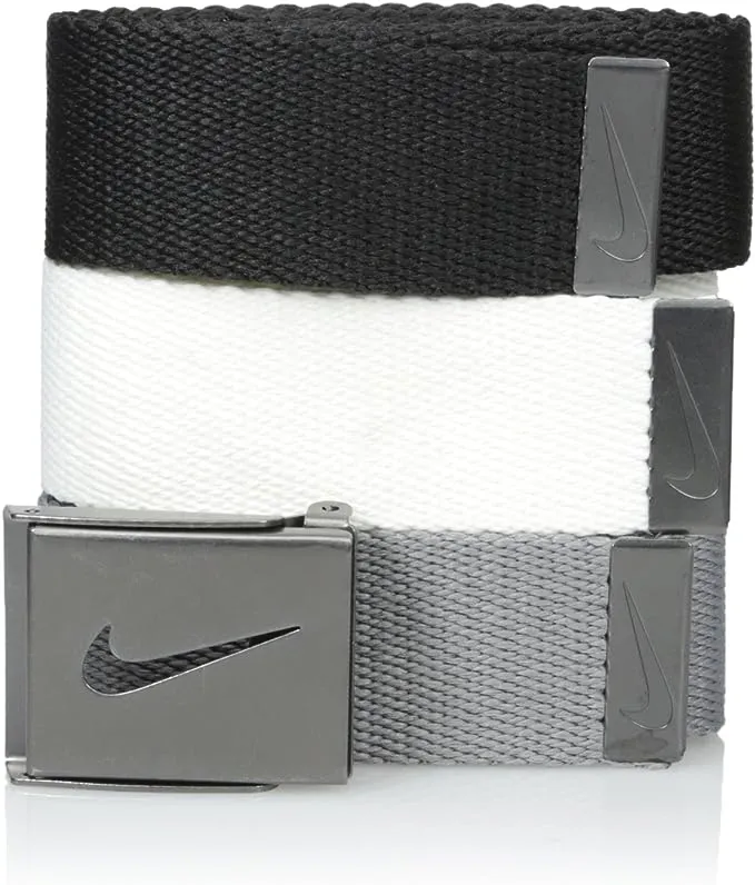 Nike 3 in 1 Web Belt Pack,  Black/ White/ Gray